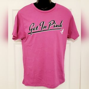 Susan G. Komen Get In Pink T-Shirt Women Size Medium